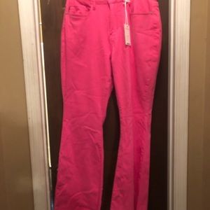 Women’s Hot Pink Size 14W Judy Blue High Waist Flared Jeans Worn once.